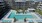 a pool in a courtyard